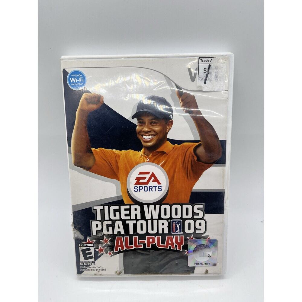 Tiger Woods PGA Tour 09 All-Play Nintendo Wii Video Game 2008 Complete - Tested
